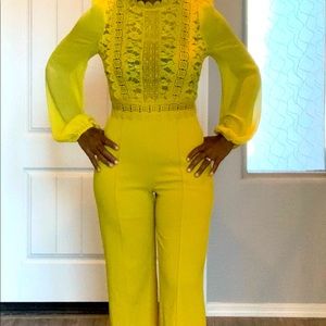 Yellow Marilyn Jumpsuit (Valentine) Medium